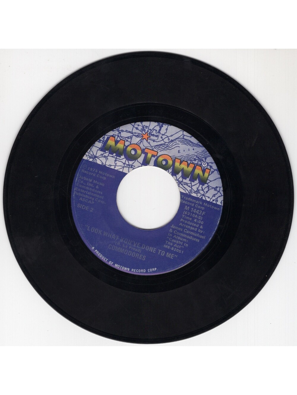 COMMODORES, 45RPM vinyl record Three Times A Lady / Look What You've Done To Me